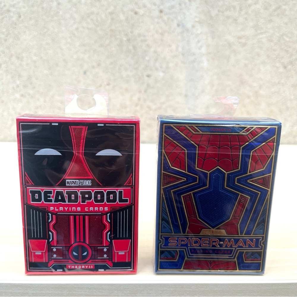 Theory 11 Deadpool & Spider-Man Playing Cards - Bundle